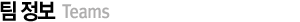 팀정보